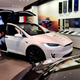 The Tesla showroom in Santa Monica, California.